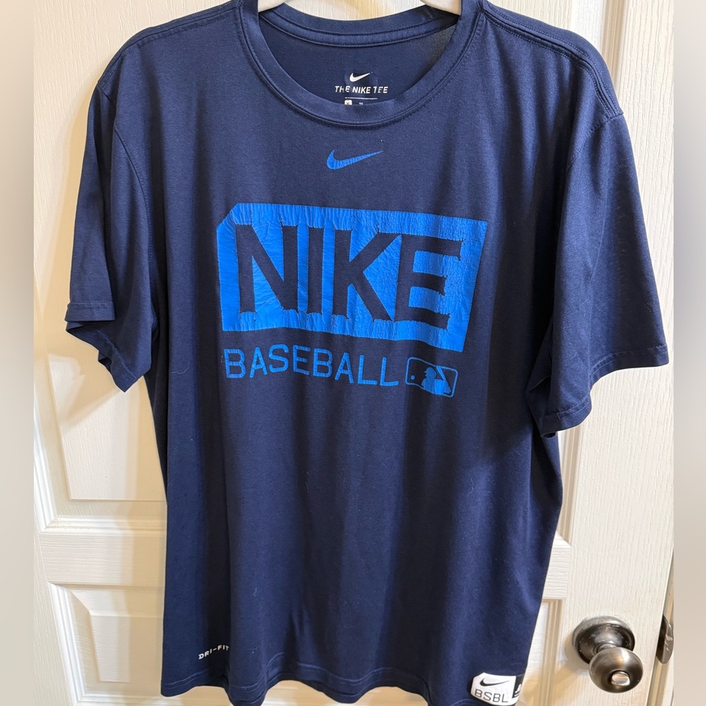 Nike Navy Blue Baseball Tee